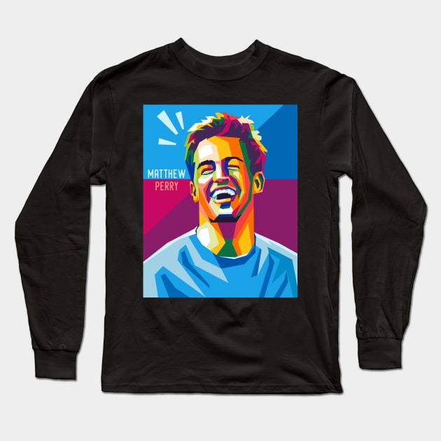 matthew perry Long Sleeve T-Shirt by cool pop art house